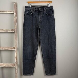 Vintage 80s Levi 550 Faded Black Denim Jeans size 34x34, USA
